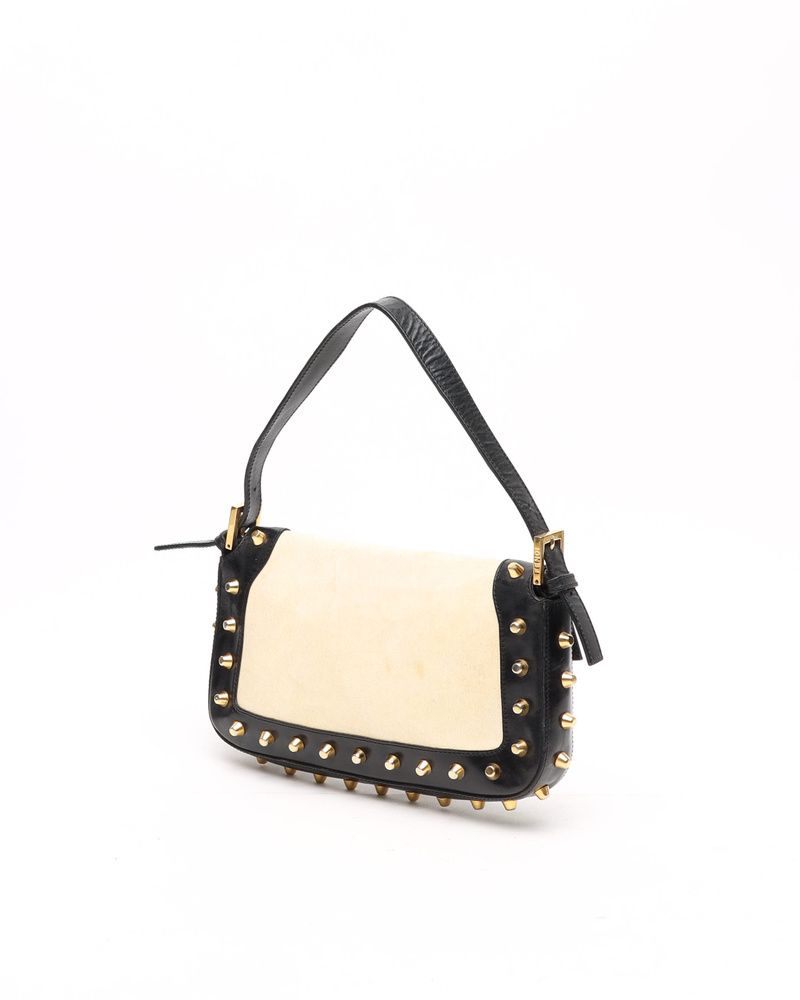 Fendi Studded Medium Baguette Bag