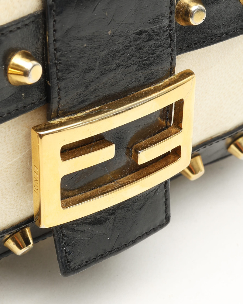 Fendi Studded Medium Baguette Bag