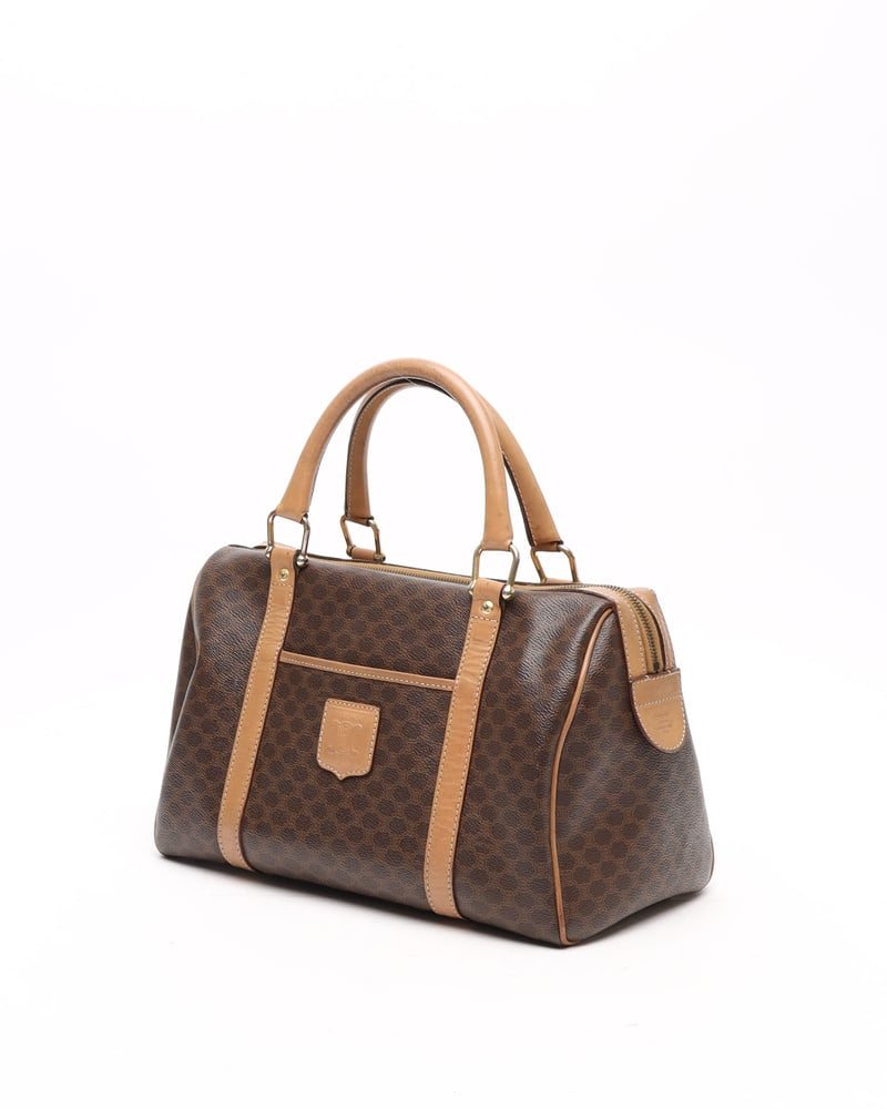 Celine Céline Macadam Mini Boston Bag