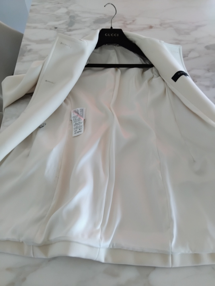 Gucci Manteau mi-saison en laine avec boutons argentés