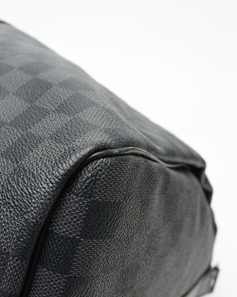 Louis Vuitton Damier Graphite Keepall Bandouliére 55 Weekend Bag