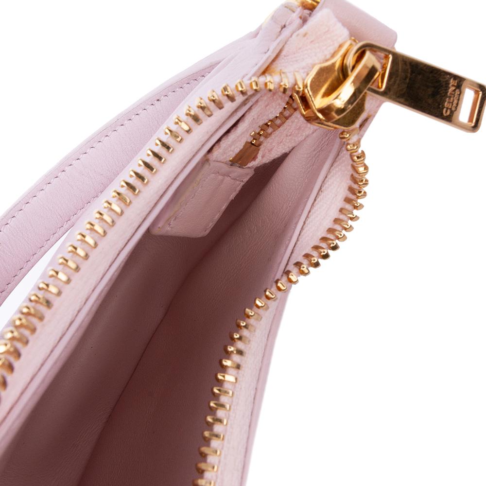Celine B Celine Pink Light Pink Calf Leather Mini Smooth skin Ava Shoulder Bag Italy