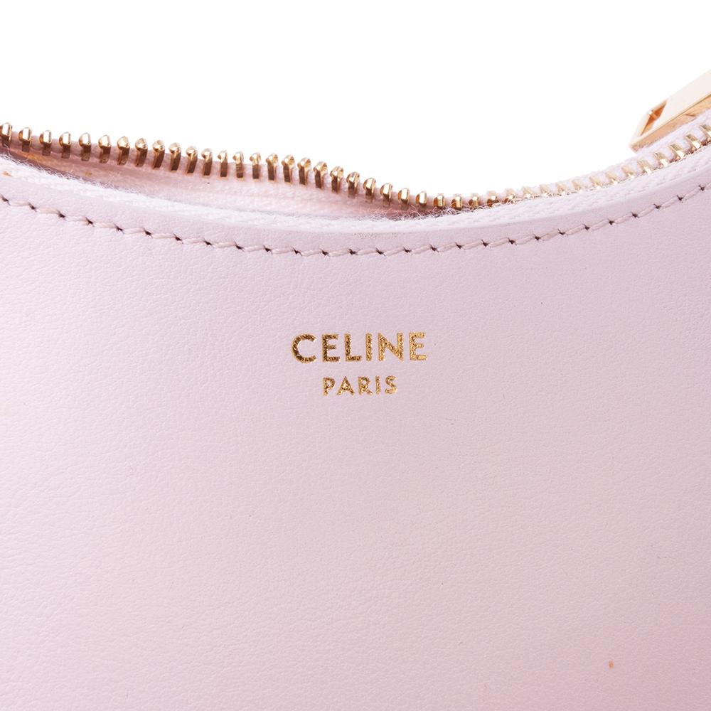 Celine B Celine Pink Light Pink Calf Leather Mini Smooth skin Ava Shoulder Bag Italy