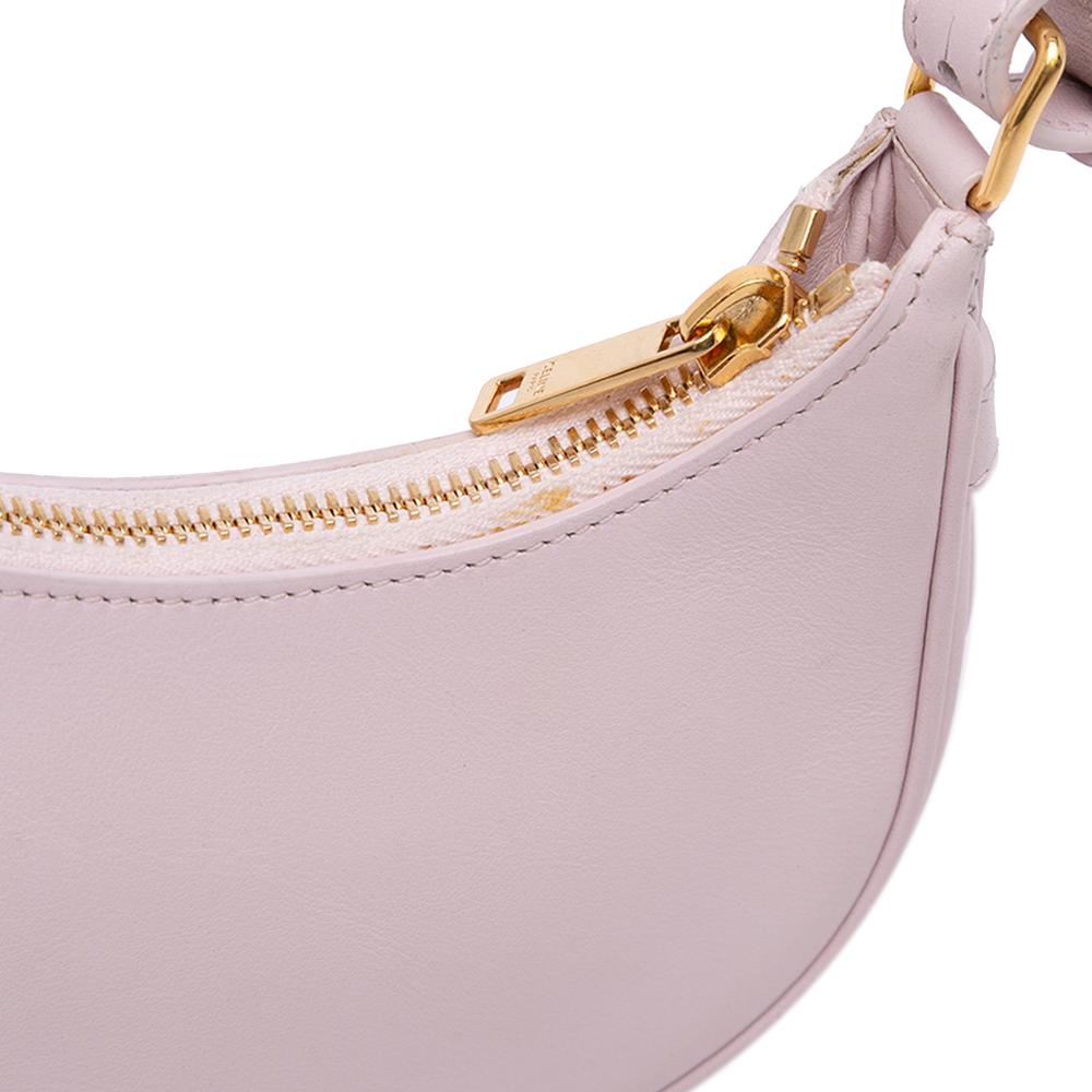 Celine B Celine Pink Light Pink Calf Leather Mini Smooth skin Ava Shoulder Bag Italy