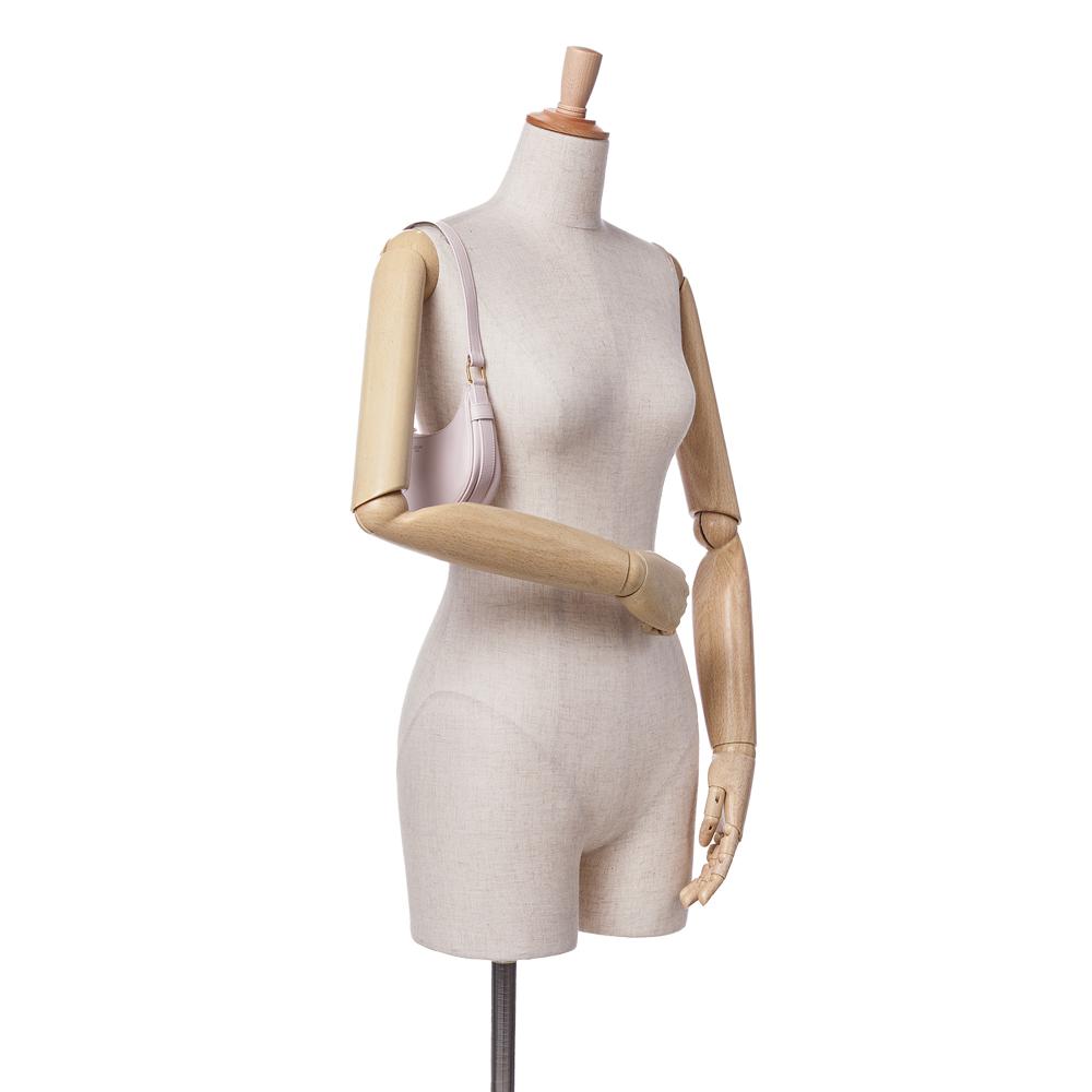 Celine B Celine Pink Light Pink Calf Leather Mini Smooth skin Ava Shoulder Bag Italy