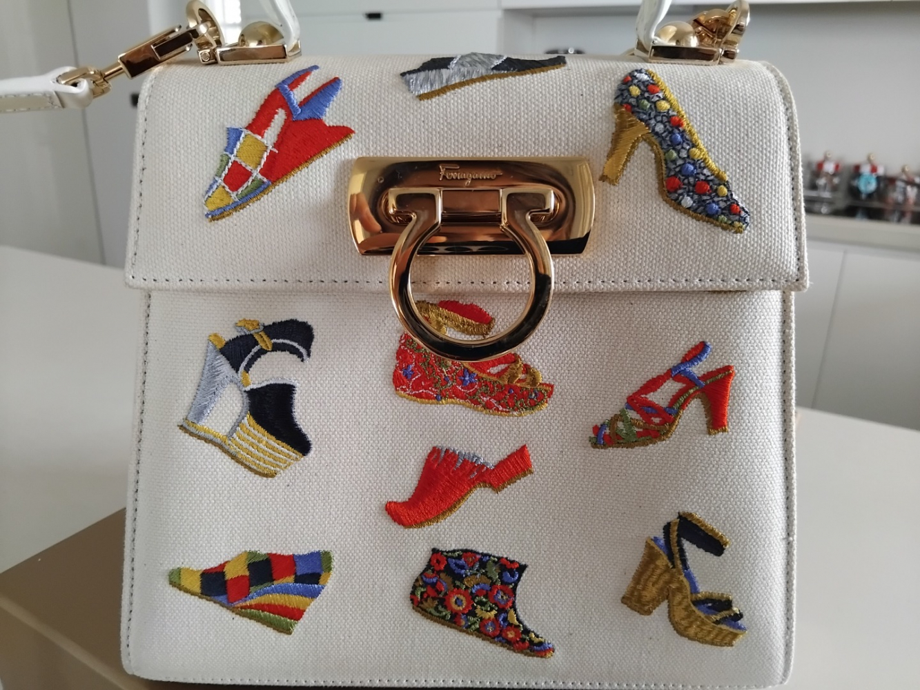 Ferragamo Top Handle Tasche sehr limitierte Auflage Ferragamo's Creations