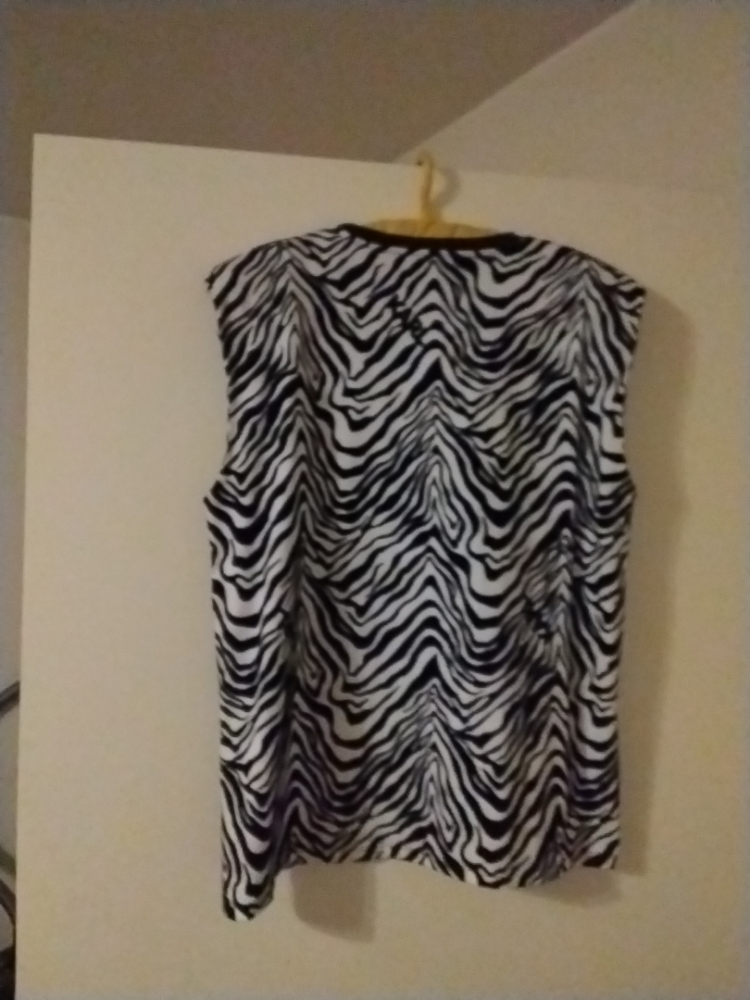 Karl Lagerfeld Zebra print tank top
