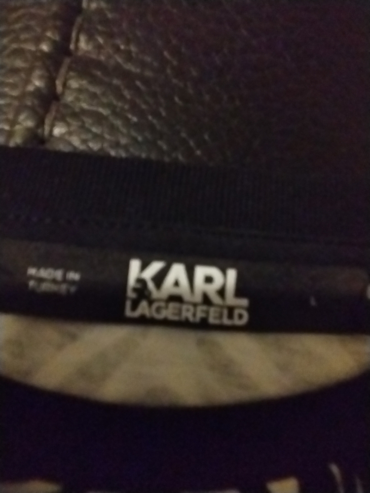 Karl Lagerfeld Zebra print tank top