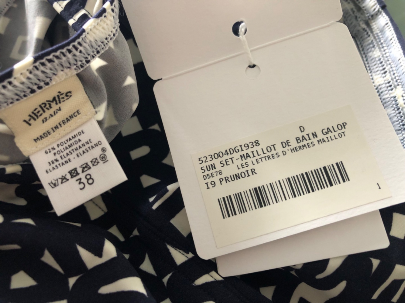 Hermès Sun Set maillot Galop