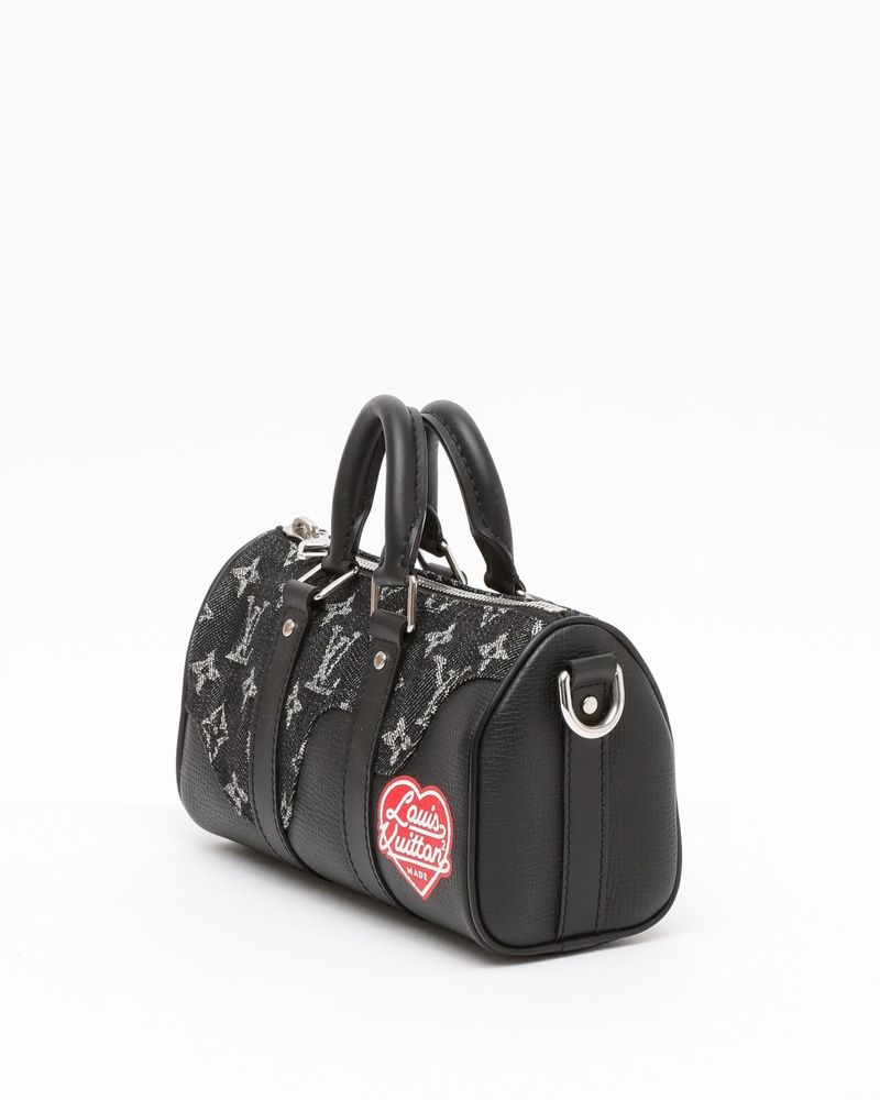 Louis Vuitton Nigo Keepall XS Denim Drip Bag