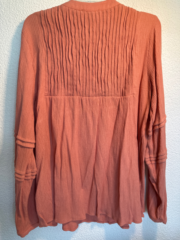 CAROLL Paris Spring coral pink top