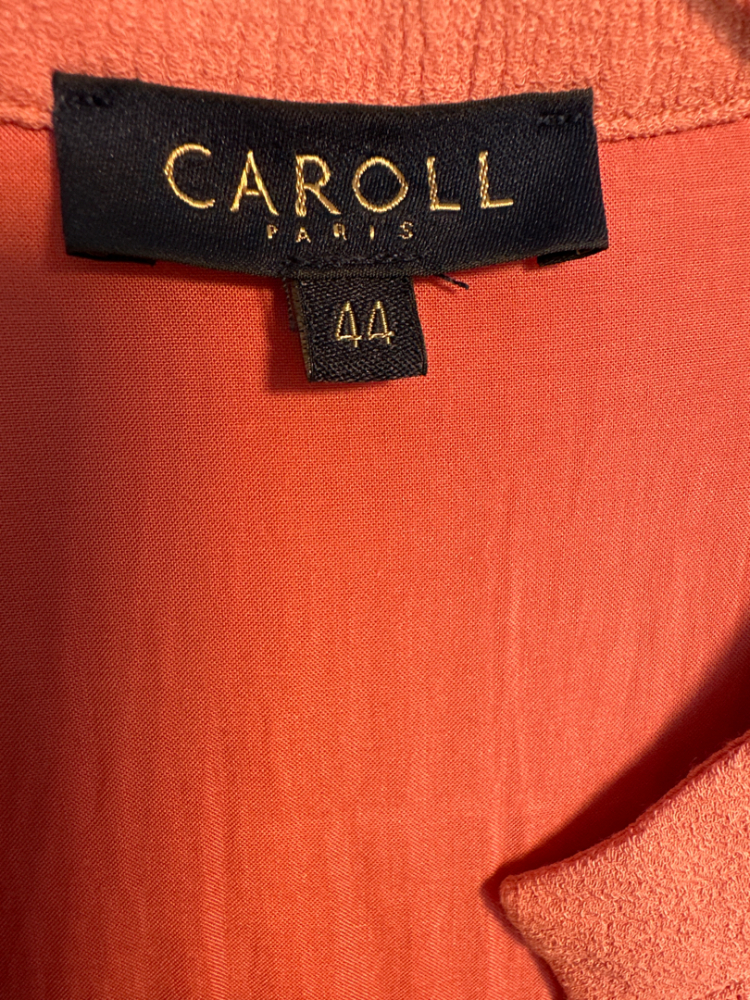 CAROLL Paris Spring coral pink top