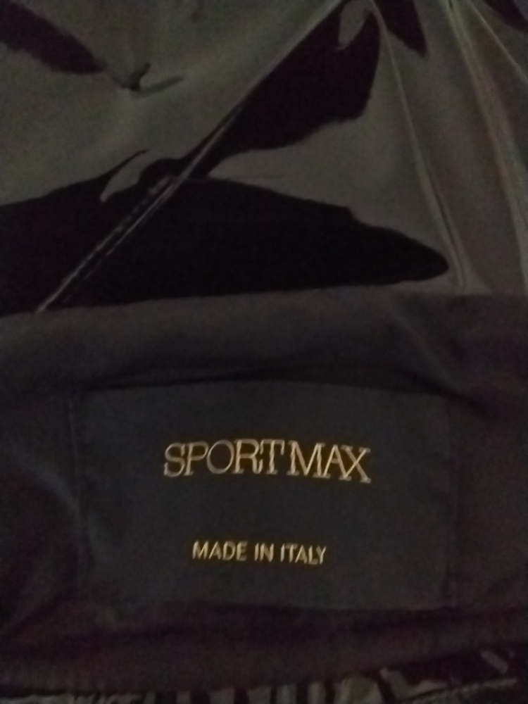 Sportmax Vinylmantel mit Teddyfutter