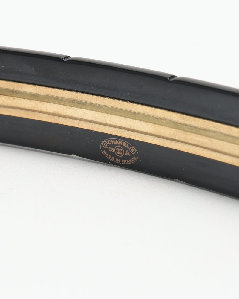 Chanel CC Logo Rhinestone Hair Clip