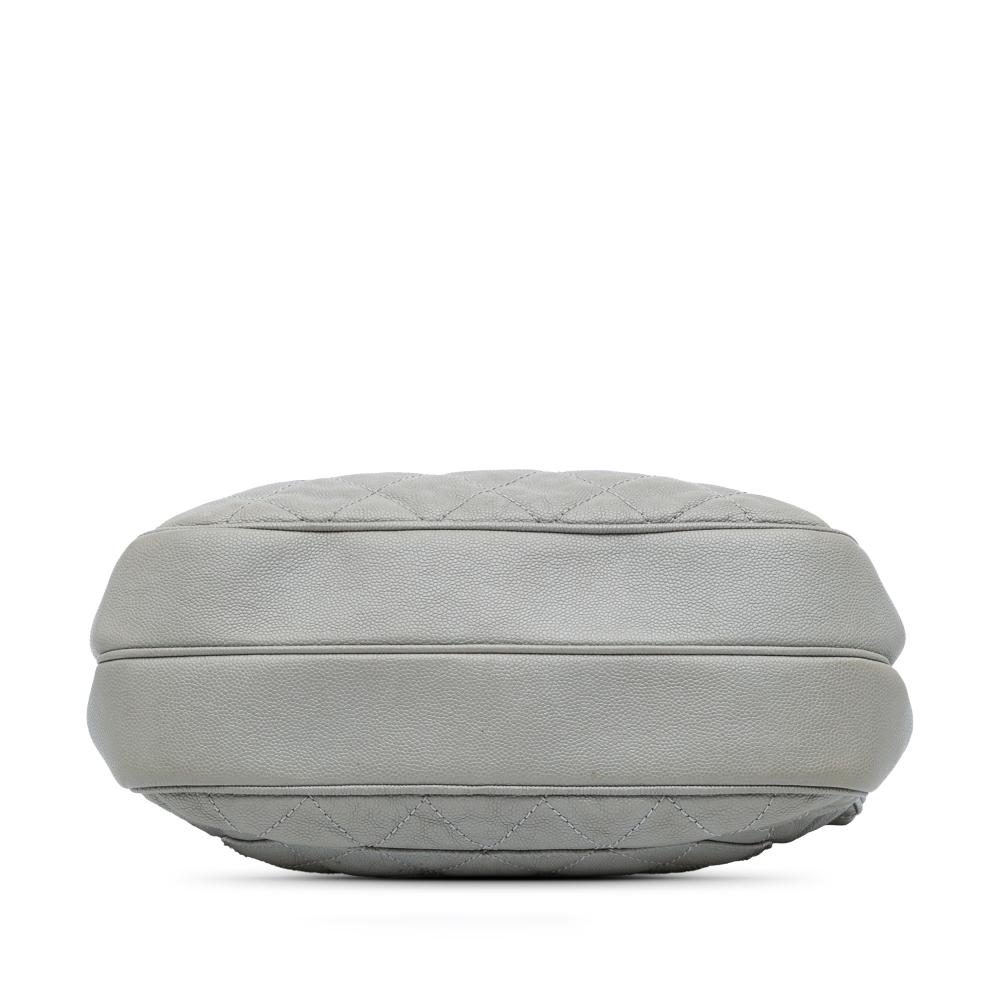 Chanel B Chanel Gray Caviar Leather Leather Large Quilted Caviar Urban Companion Flap Italy