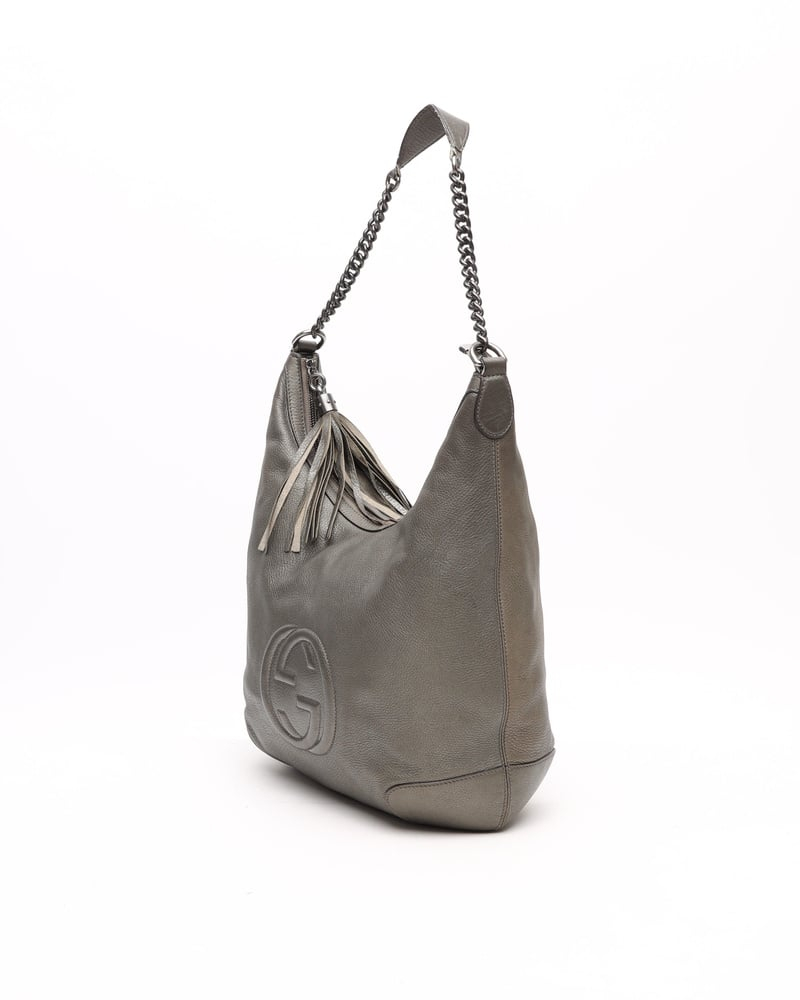 Gucci Soho Chain Tassel Hobo Bag
