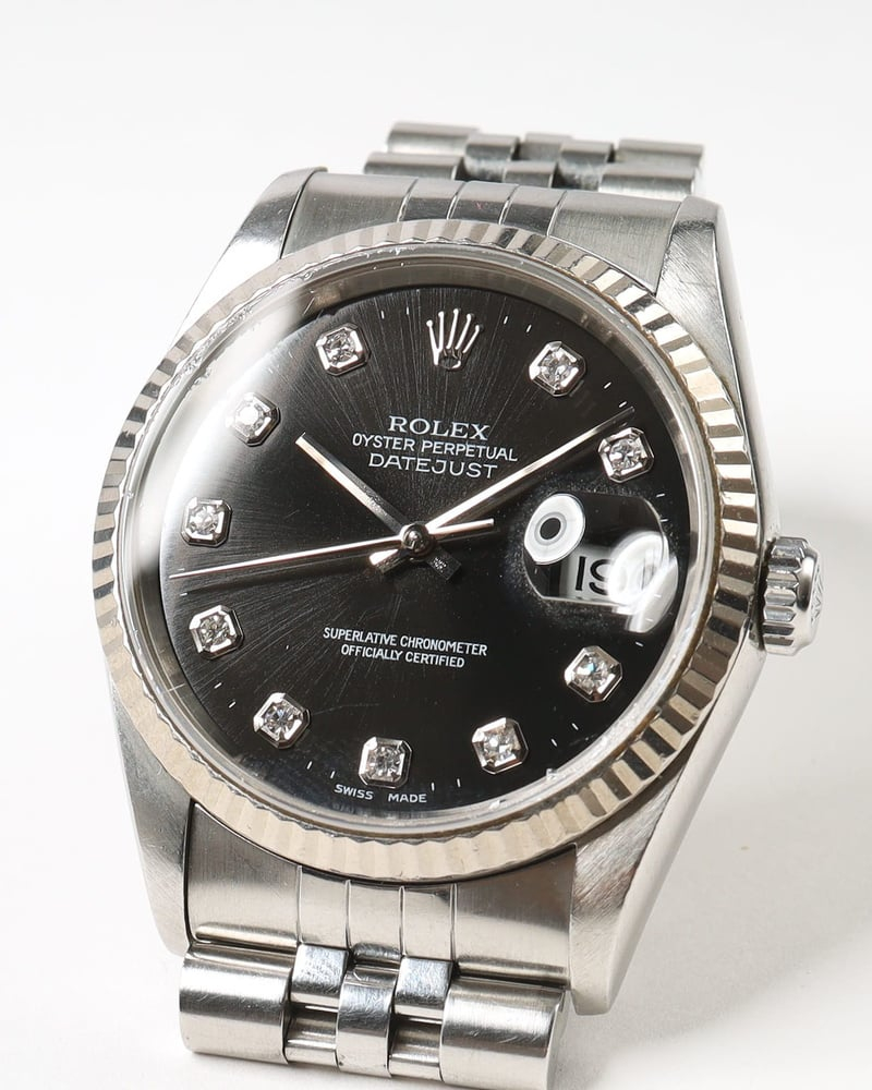 Rolex Datejust 36mm Ref 16234 Diamond Dial 2000 Watch
