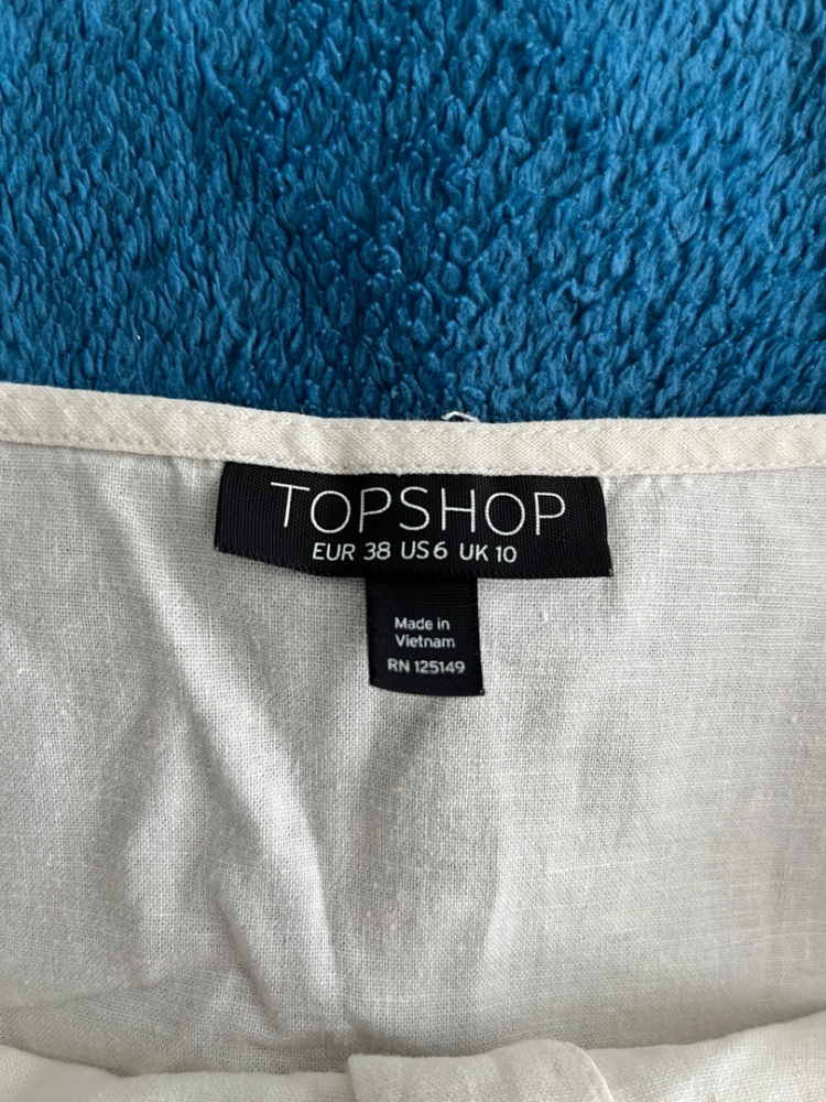 Topshop Linen viscose top
