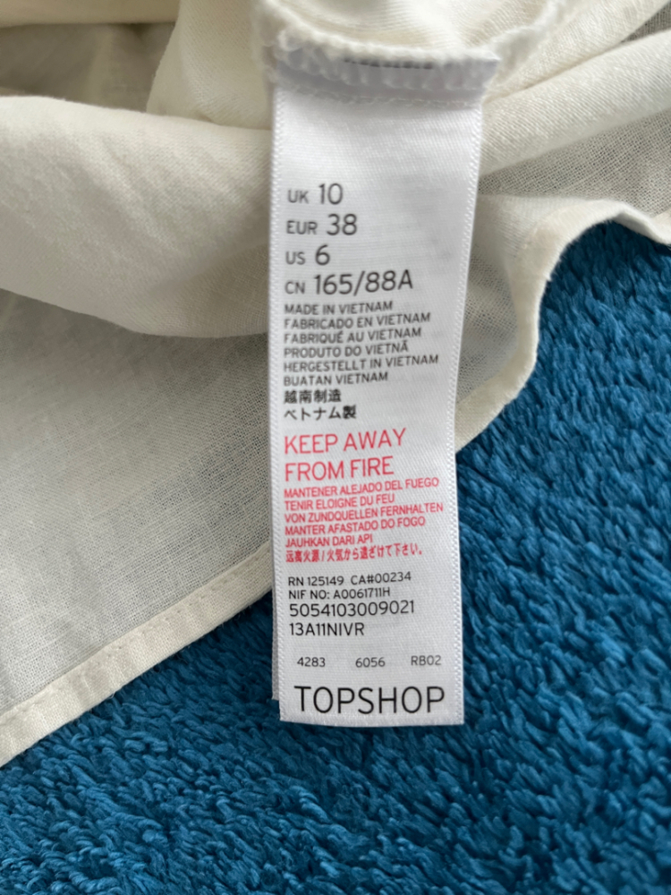 Topshop Linen viscose top