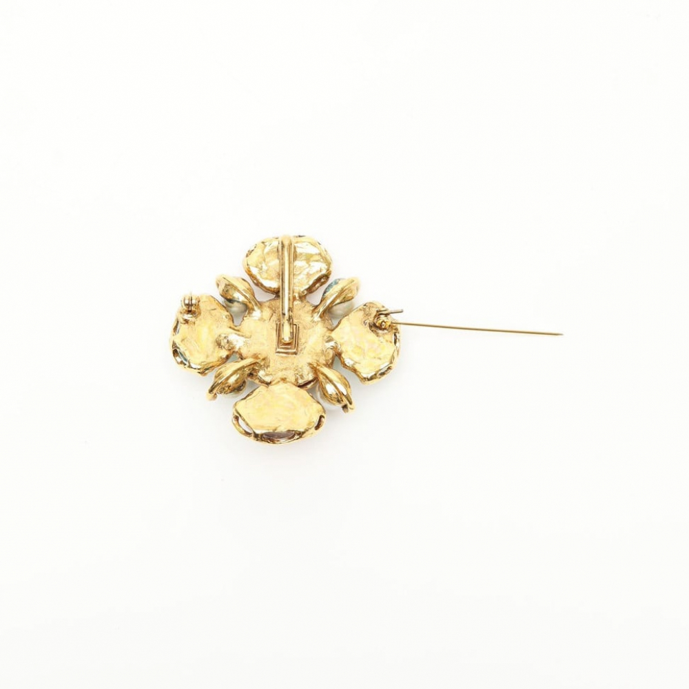Saint Laurent Vintage Stone Brooch