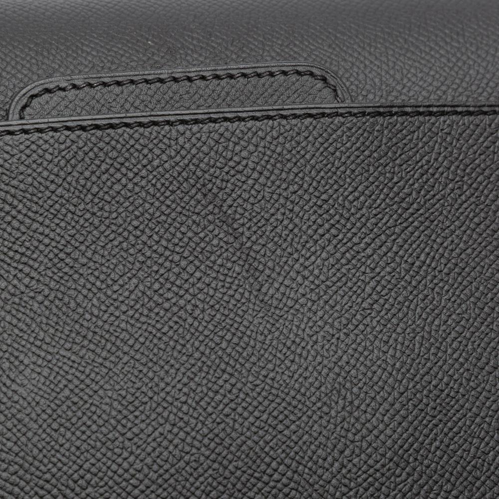 Hermès AB Hermès Black Calf Leather Epsom Octogone 23 France