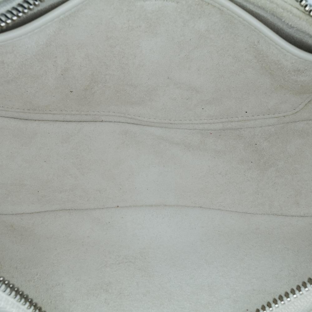 Celine AB Celine White Calf Leather Medium Smooth skin Ava Shoulder Bag with Celine Strap Italy