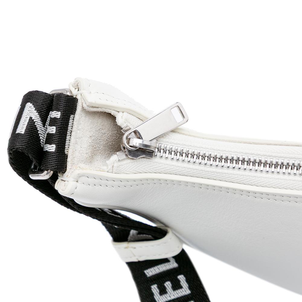 Celine AB Celine White Calf Leather Medium Smooth skin Ava Shoulder Bag with Celine Strap Italy