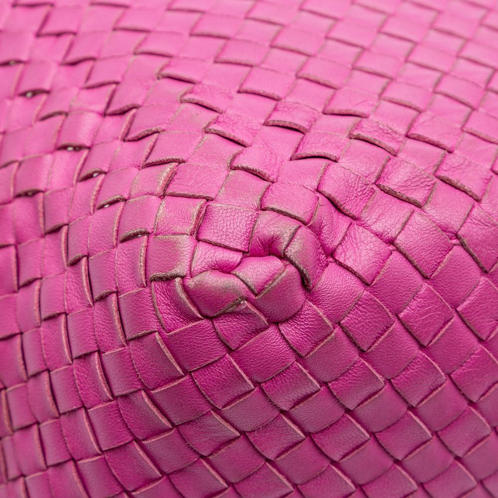 Bottega Veneta B Bottega Veneta Pink Nappa Leather Leather Nappa Intrecciato Cube Crossbody Italy