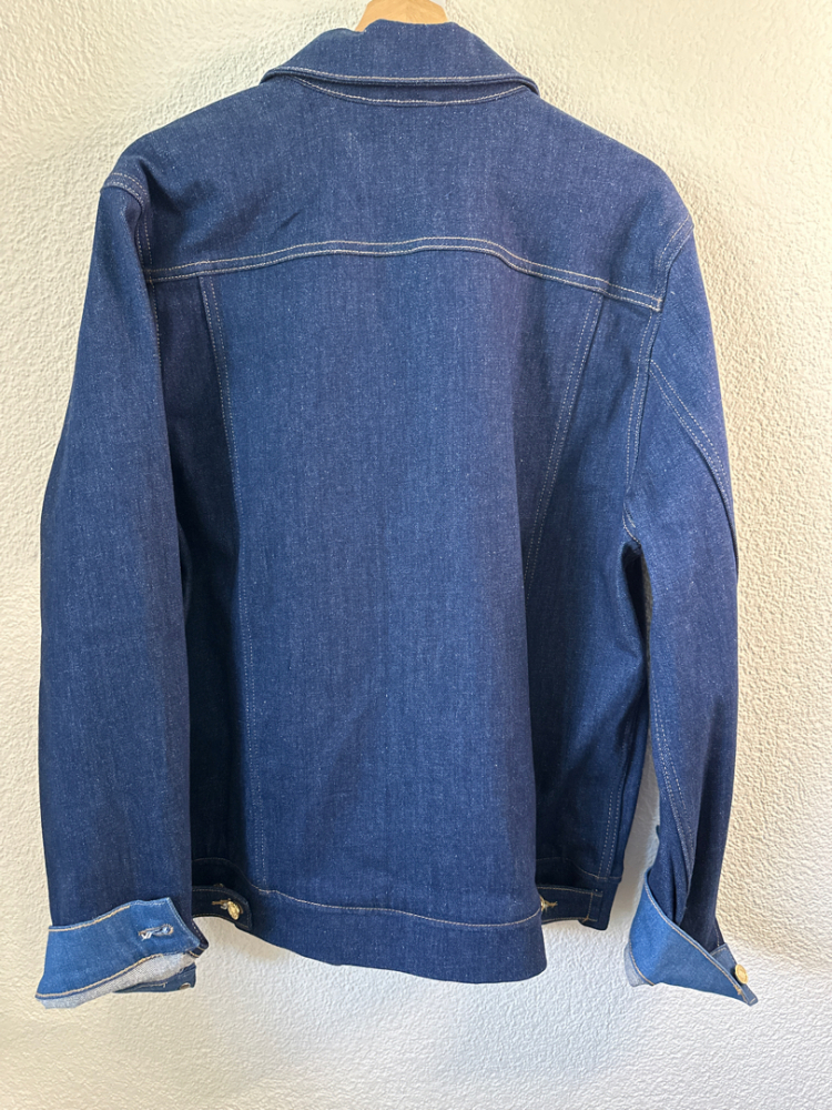 Scotch & Soda Jeansjacke mit goldenen Knöpfen und Reißverschluss