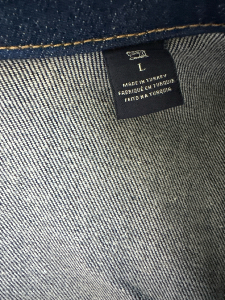 Scotch & Soda Jeansjacke mit goldenen Knöpfen und Reißverschluss