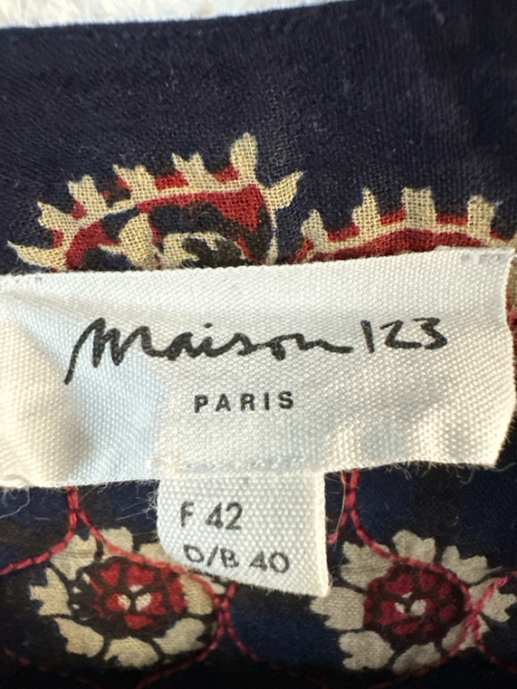 Maison 123 Petersilie blau beige rot oben