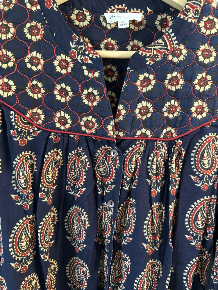 Maison 123 Petersilie blau beige rot oben