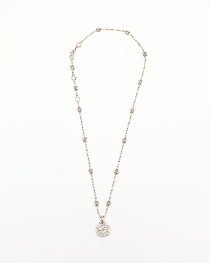 Gucci GG Flower Silver Necklace