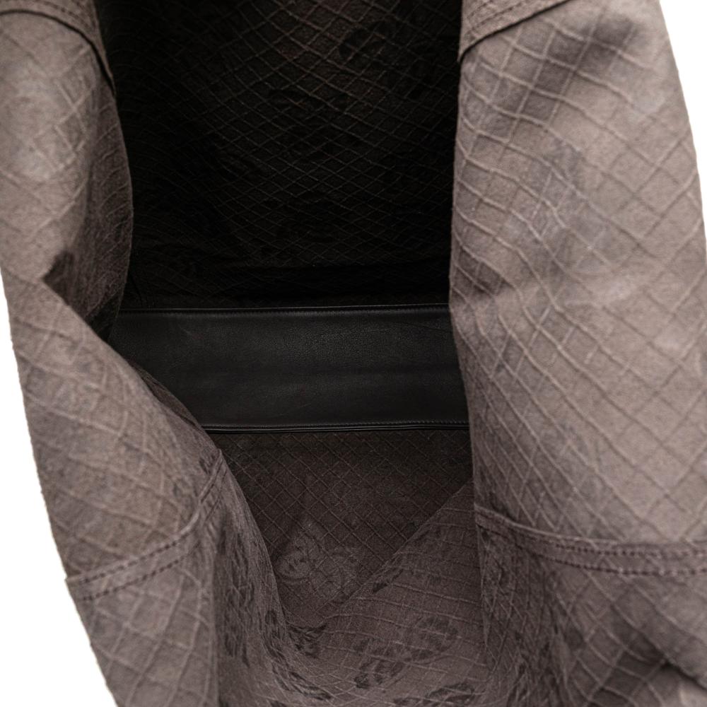 Bottega Veneta B Bottega Veneta Brown Dark Brown Calf Leather Intrecciomirage Butterfly Tote Italy