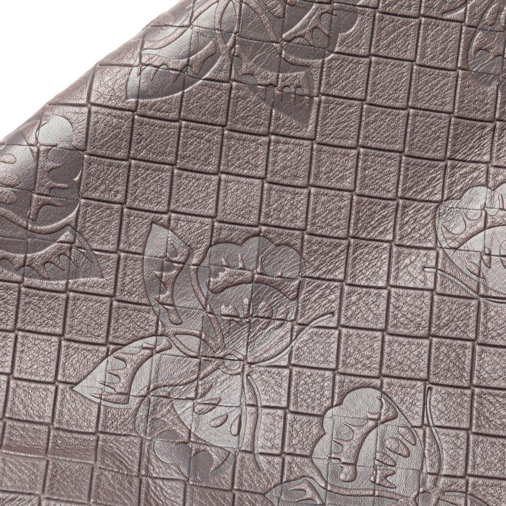 Bottega Veneta B Bottega Veneta Brown Dark Brown Calf Leather Intrecciomirage Butterfly Tote Italy