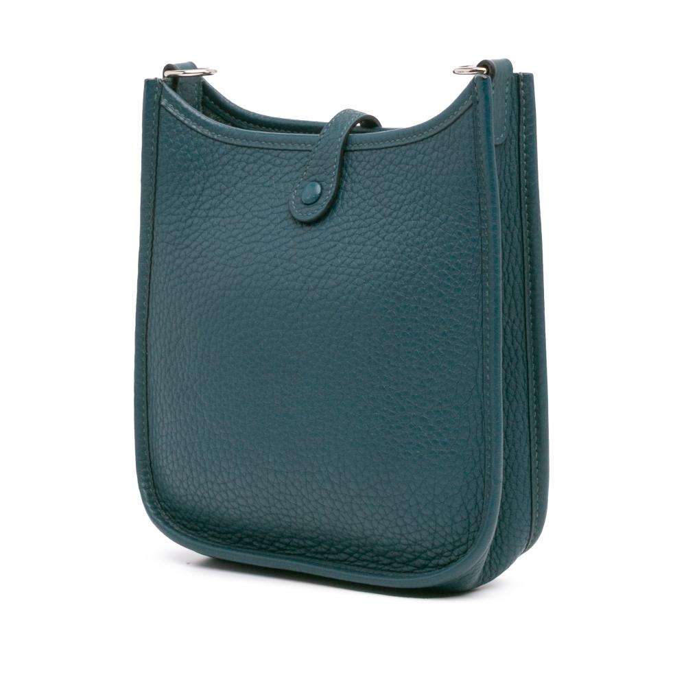 Hermès AB Hermès Blue Turquoise Calf Leather Clemence Evelyne TPM France