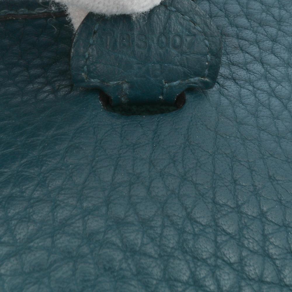 Hermès AB Hermès Blue Turquoise Calf Leather Clemence Evelyne TPM France