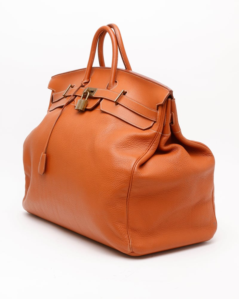 Hermès Clemence 55 Haut A Courroies (HAC) Bag