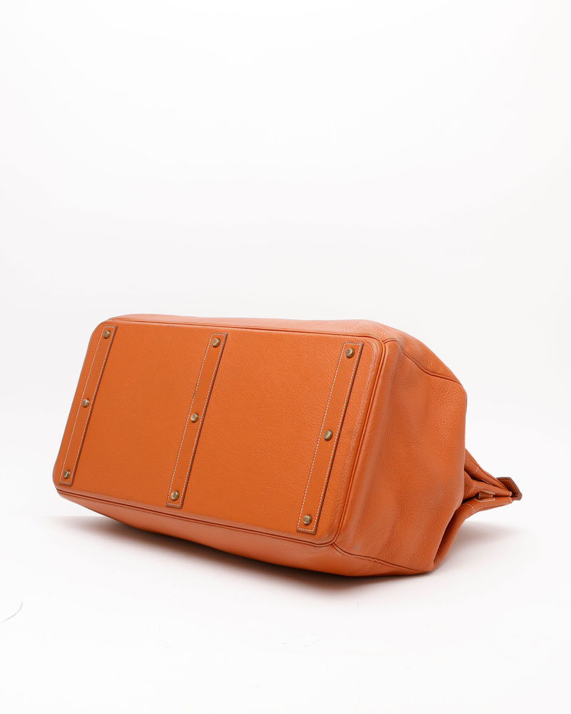 Hermès Clemence 55 Haut A Courroies (HAC) Bag