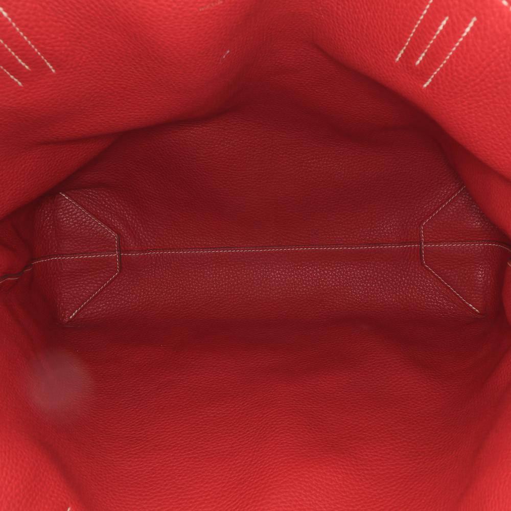 Hermès B Hermès Pink Salmon with Red Calf Leather Clemence Double Sens 36 France