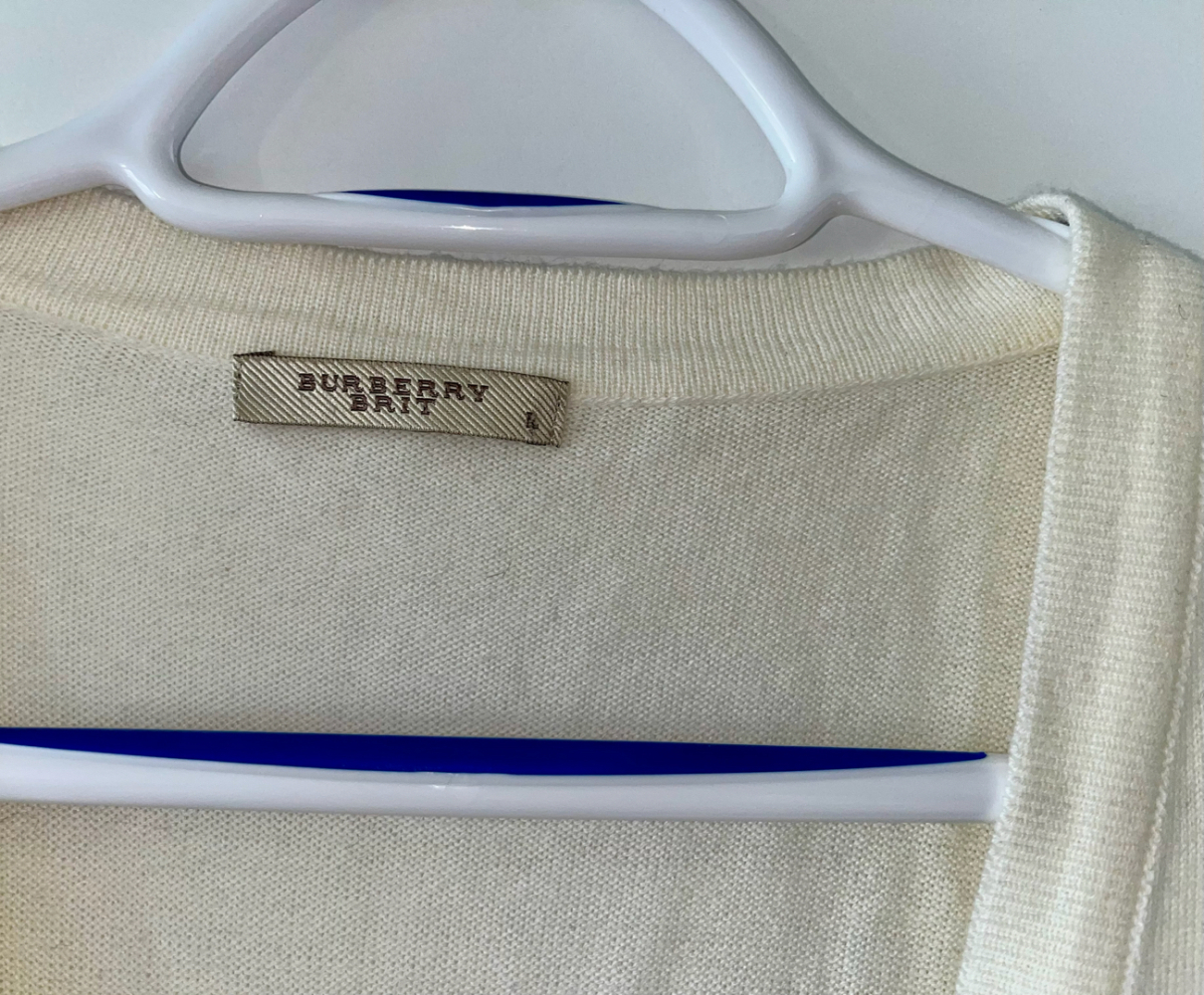 Burberry Cream Burberry cardigan