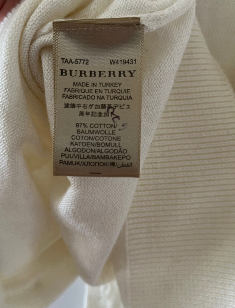 Burberry Cream Burberry cardigan