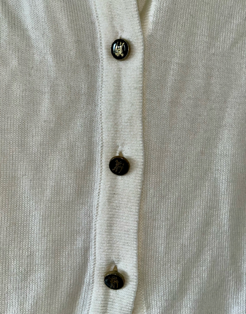 Burberry Cream Burberry cardigan
