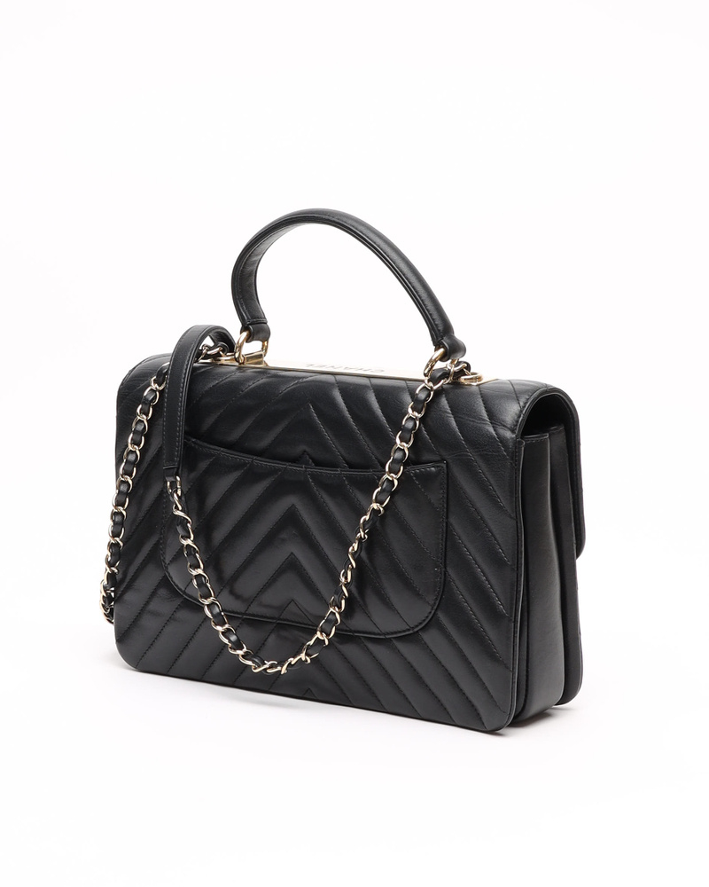 Chanel Large Trendy Chevron CC Bag