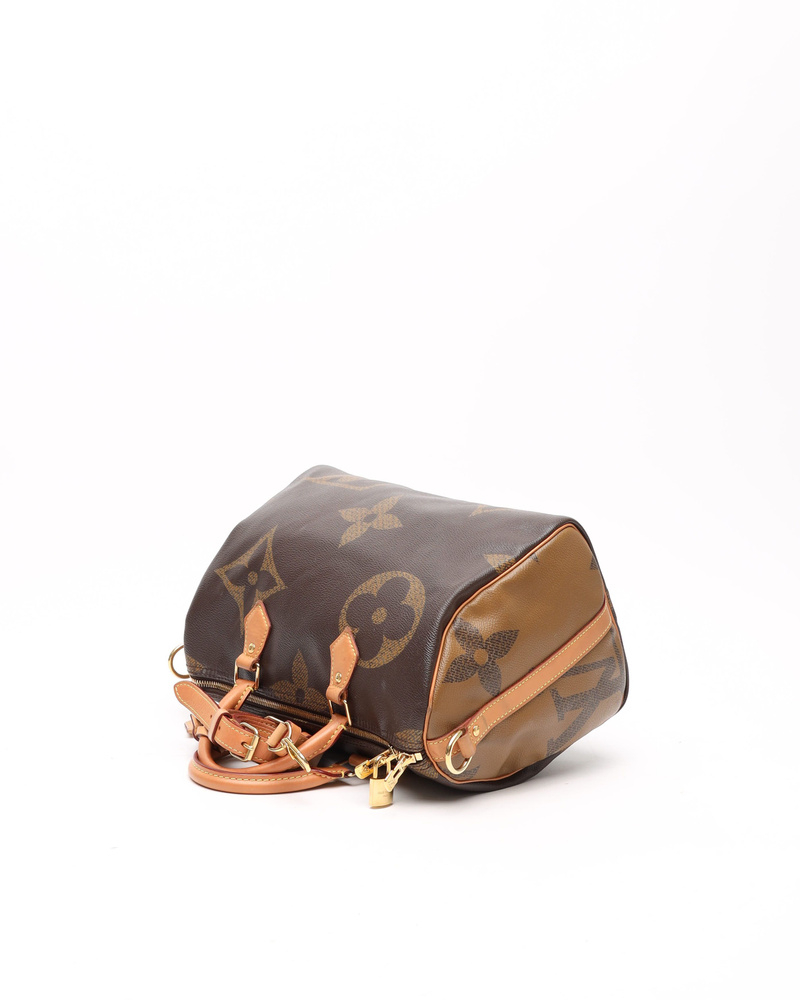 Louis Vuitton Monogram Giant Speedy 30 Reverse Bandoulière Bag
