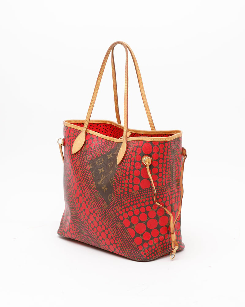 Louis Vuitton Yayoi Kusama Monogram Wave Neverfull MM Tote Bag