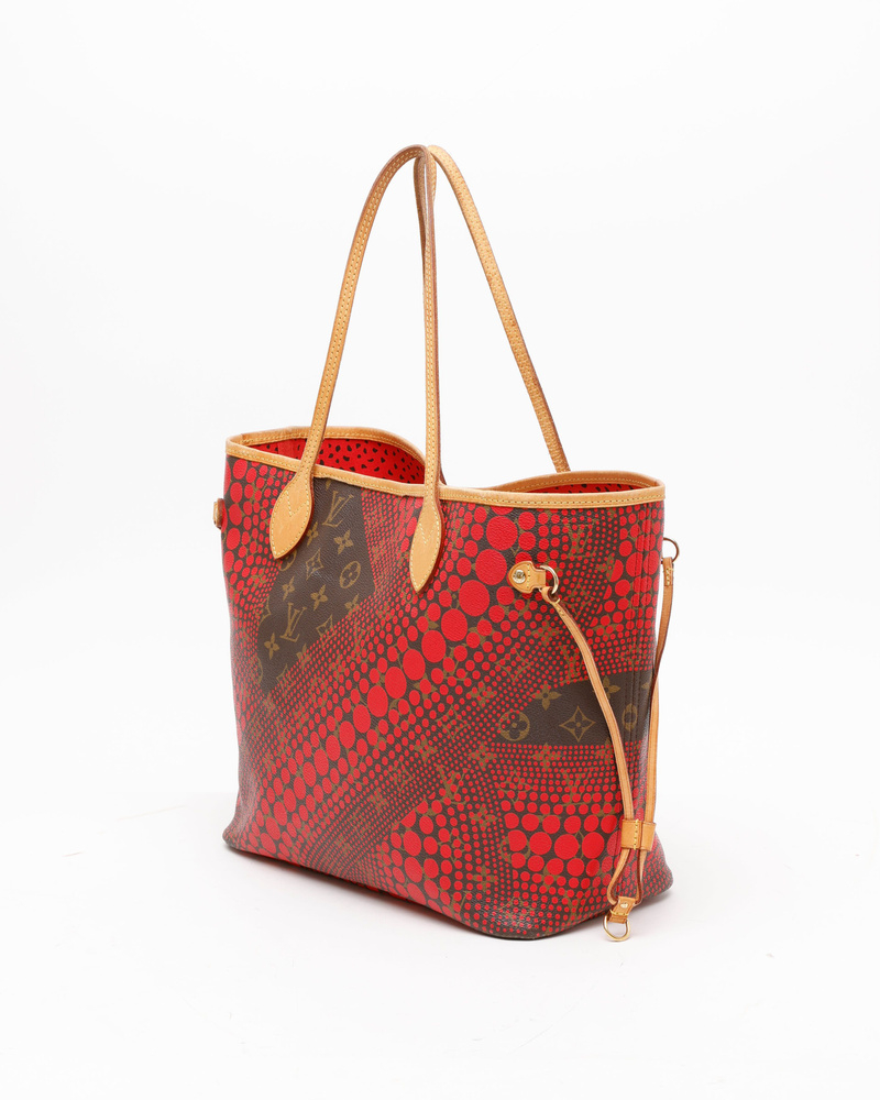 Louis Vuitton Yayoi Kusama Monogram Wave Neverfull MM Tote Bag