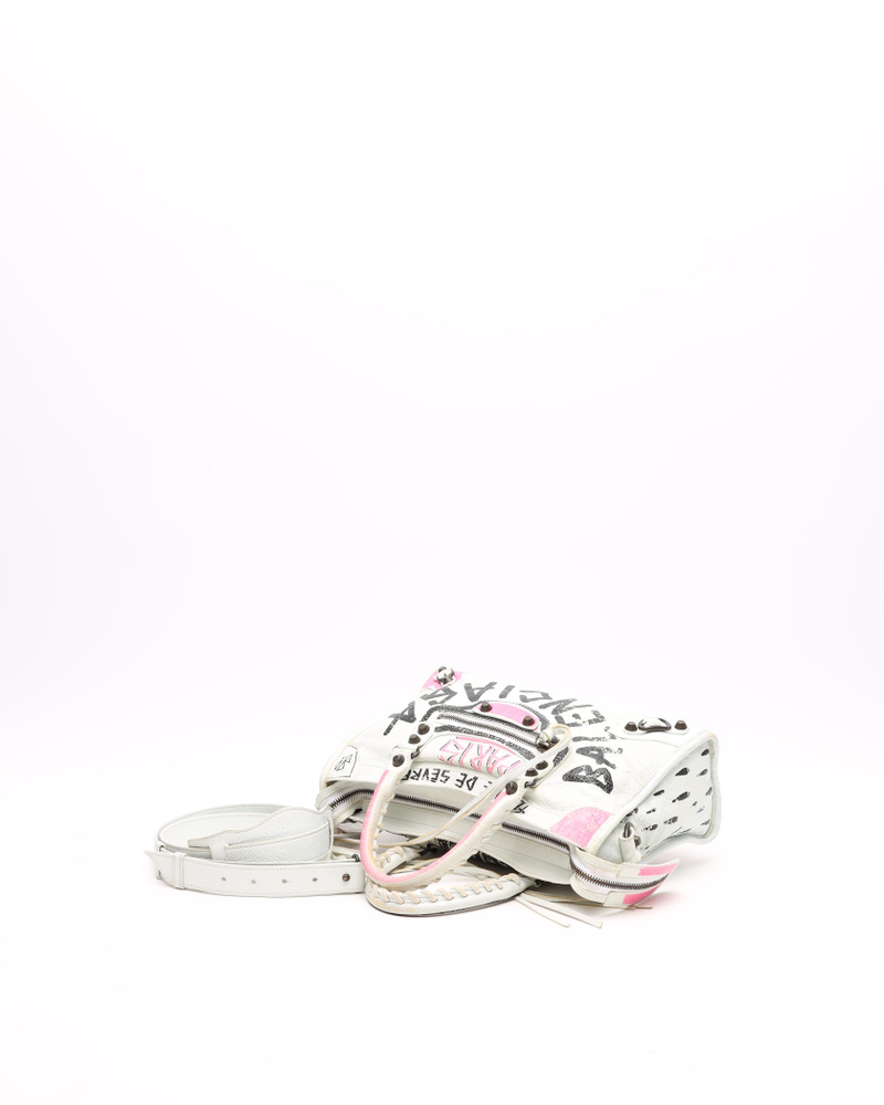 Balenciaga Graffiti Small Motorcross City Bag