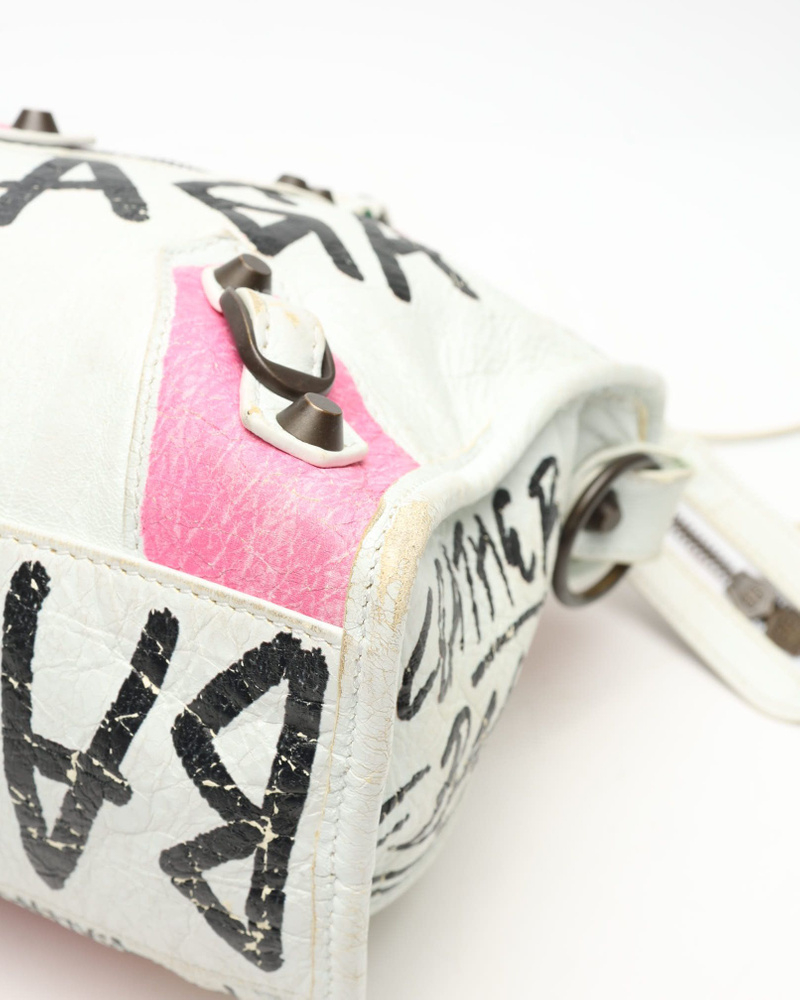 Balenciaga Graffiti Small Motorcross City Bag