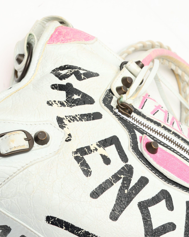 Balenciaga Graffiti Small Motorcross City Bag